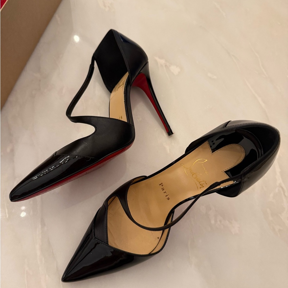 Christian Louboutin Black and Red Heels